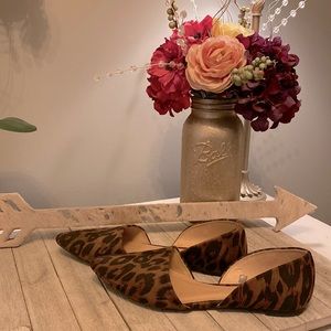 Leopard Print Flat cutout sides Size 10
